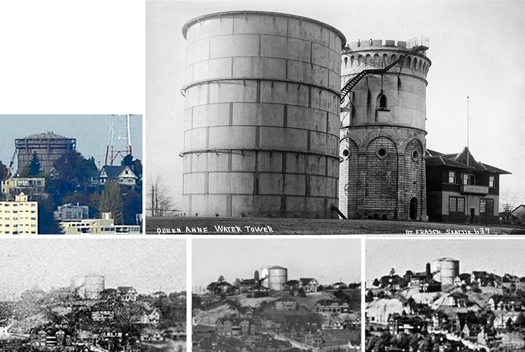 queen anne water towers